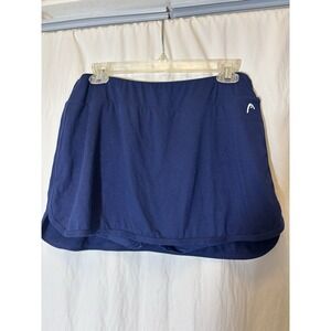 Head Womens Medieval Blue Slim Tennis Vigor Skort Size L Large Running Sport O18